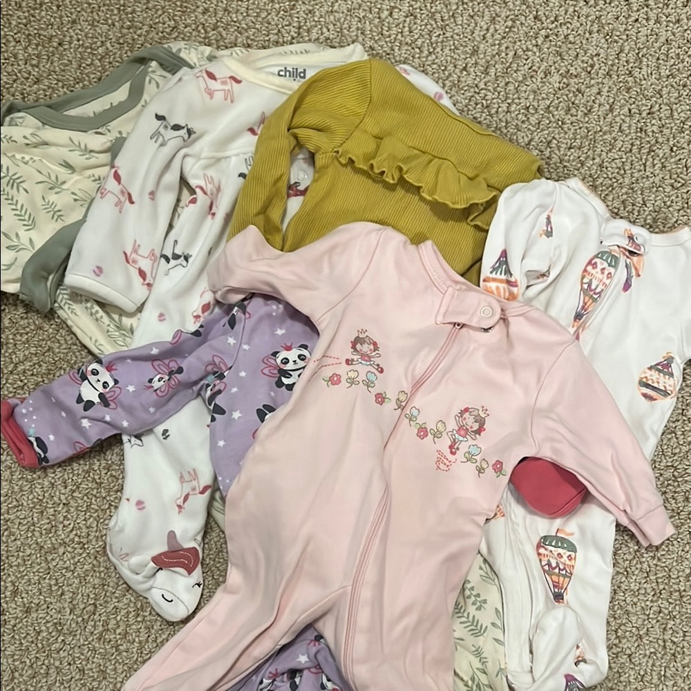 Pack of 6 NB Sleepwear